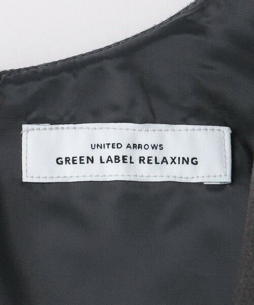 green label relaxing / グリーンレーベル リラクシング ロング・マキシ丈ワンピース | フルイド キーネック ジャンスカ | 詳細21