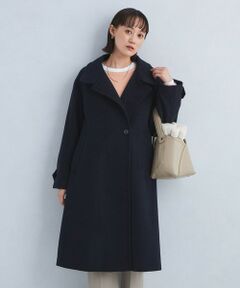 ［size SHORT/TALLあり］SENTDALE WOOL スタンドカラー ロング コート