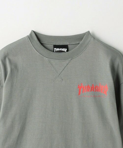 green label relaxing / グリーンレーベル リラクシング Tシャツ | 【別注】＜THRASHER＞TJ ロングスリーブ Tシャツ / キッズ  100cm-130cm | 詳細2