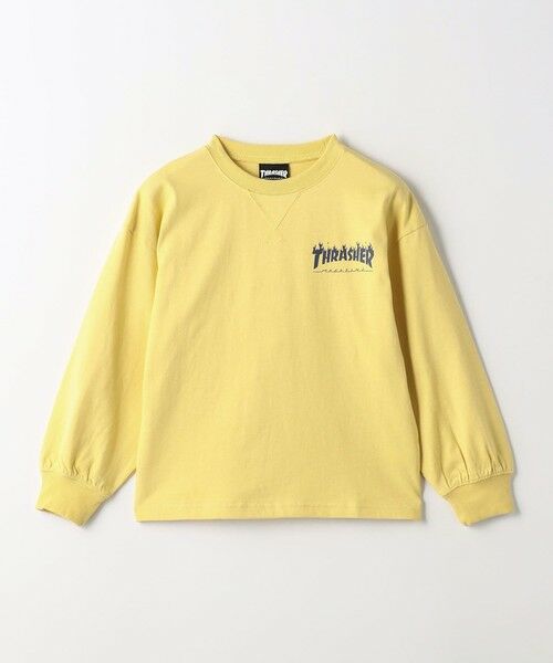 green label relaxing / グリーンレーベル リラクシング Tシャツ | 【別注】＜THRASHER＞TJ ロングスリーブ Tシャツ / キッズ  100cm-130cm | 詳細10