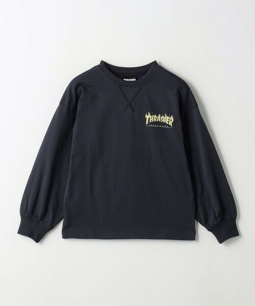 green label relaxing / グリーンレーベル リラクシング Tシャツ | 【別注】＜THRASHER＞TJ ロングスリーブ Tシャツ / キッズ  100cm-130cm | 詳細16