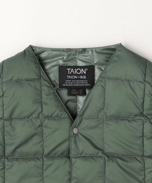 green label relaxing / グリーンレーベル リラクシング ダウンジャケット・ベスト | ＜TAION＞ベーシック Vネックボタン インナーダウンベスト / キッズ  110cm-130cm | 詳細17