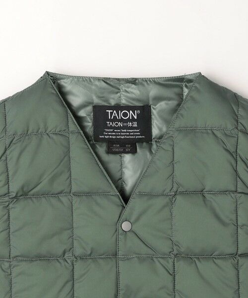 green label relaxing / グリーンレーベル リラクシング ダウンジャケット・ベスト | ＜TAION＞ベーシック Vネックボタン インナーダウンベスト / キッズ  140cm-150cm | 詳細16