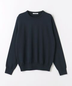 ＜SLOANE＞30G ウール クルーネック ニット