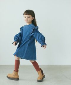 【別注】＜UNIVERSAL OVERALL＞TJ デニム ワンピース / キッズ  100cm-130cm