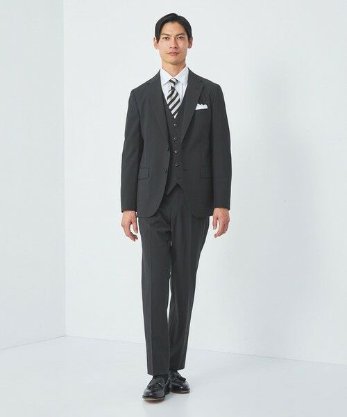 Green Label Relaxing モカ セットアップ Mサイズ JUST fit Wライク セットアップ ジャケット＆パンツ ―ストレッチ