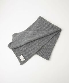 【別注】＜Johnstons of Elgin＞GLR ウールカシミヤ リブ マフラー