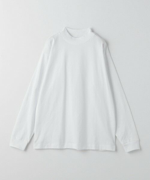 green label relaxing / グリーンレーベル リラクシング カットソー | LONG FIBER COTTON クリア モックネック カットソー | 詳細2