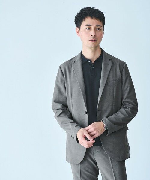 セットアップ ジャケット＆パンツ ―吸水速乾・防シワ WEB限定】JUST fit ドライPEスリムセットアップ ジャケット