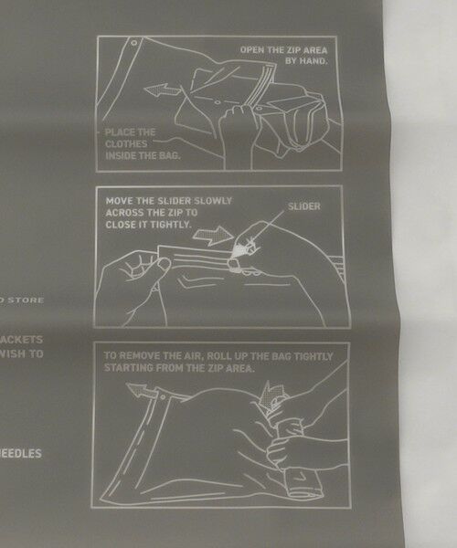 green label relaxing / グリーンレーベル リラクシング トラベルグッズ | ＜nahe＞ロールアップストレージバッグ L 3枚セット 圧縮袋 | 詳細6