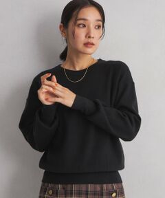 【WEB限定】＜at ease＞クルーネック ニット プルオーバー -ウォッシャブル-