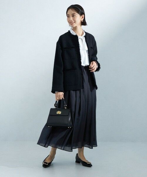 green label relaxing / グリーンレーベル リラクシング ロング・マキシ丈スカート | ［size SHORTあり］シアー ギャザー スカート 4 | 詳細25