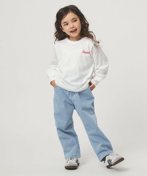 green label relaxing / グリーンレーベル リラクシング デニムパンツ | ストレッチデニム ストレートパンツ / キッズ  100cm-160cm - ストレッチ - | 詳細9