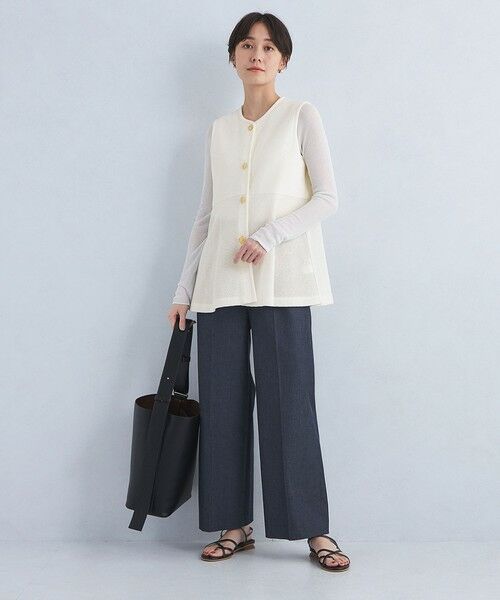 UNITED ARROWS green label relaxing｜リネンライク ジレ
