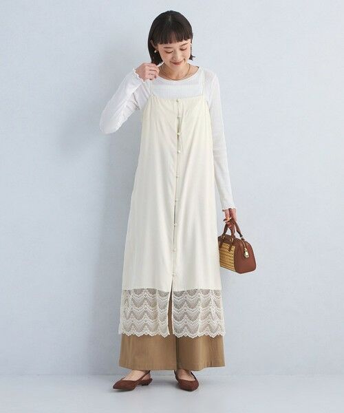 green label relaxing/グリーンレーベル リラクシング レース キャミソール ワンピース OFF WHITE FREE green label relaxing/グリーンレーベル リラクシング レース キャミソール ワンピース OFF WHITE FREE