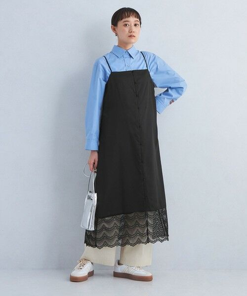 green label relaxing/グリーンレーベル リラクシング レース キャミソール ワンピース BLACK FREE green label relaxing/グリーンレーベル リラクシング レース キャミソール ワンピース BLACK FREE