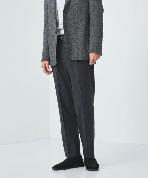 green label relaxing/グリーンレーベル リラクシング TWPU メランジ トロピカル 1P スラックス -ウォッシャブル・ストレッチ・防シワ- DK. GRAY M green label relaxing/グリーンレーベル リラクシング TWPU メランジ トロピカル 1P スラックス -ウォッシャブル・ストレッチ・防シワ- DK. GRAY M