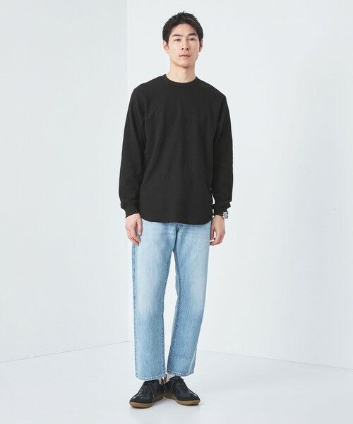 green label relaxing / グリーンレーベル リラクシング カットソー | ドライワッフル クルーネック Tシャツ -吸水速乾- | 詳細9