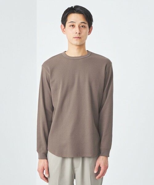 green label relaxing / グリーンレーベル リラクシング カットソー | ドライワッフル クルーネック Tシャツ -吸水速乾- | 詳細20