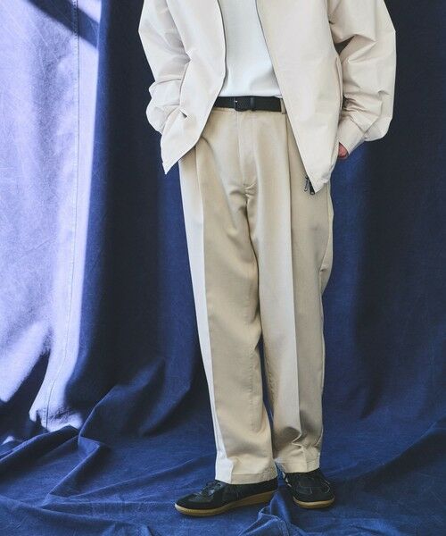 green label relaxing/グリーンレーベル リラクシング FINE BASIC ワイド 1プリーツ テーパード パンツ NATURAL XL green label relaxing/グリーンレーベル リラクシング FINE BASIC ワイド 1プリーツ テーパード パンツ NATURAL XL