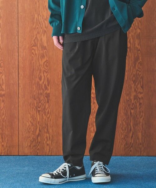 green label relaxing/グリーンレーベル リラクシング ウォッシャブルトロ 2プリーツ 9分丈 ユーティリティパンツ W1 -ストレッチ・防シワ- BLACK M green label relaxing/グリーンレーベル リラクシング ウォッシャブルトロ 2プリーツ 9分丈 ユーティリティパンツ W1 -ストレッチ・防シワ- BLACK M