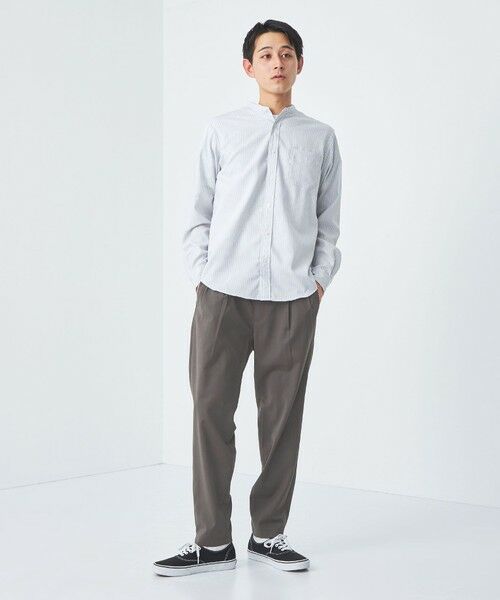 メンズ スラックスウォッシャブルトロ ナロー 9分丈 ユーティリティパンツ green label relaxing パンツ ウォッシャブルトロ ナロー 9分丈
