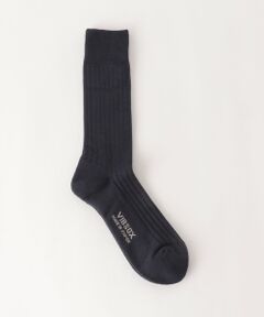 SKOOKUM × green label relaxing 黒×灰 L シルケット ドット柄 ソックス （ソックス）｜green label