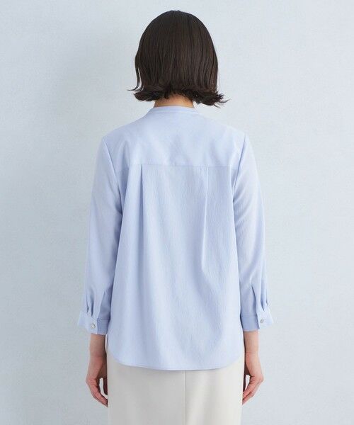 「green label relaxing」 長袖ブラウス FREE ブラック レディース green label relaxing ブラウス シャツ スタンド スキッパー 5分