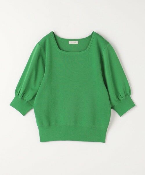 【最新入荷】 フォルム スリーブ ニット プルオーバー ネック スクエア メンズウェア