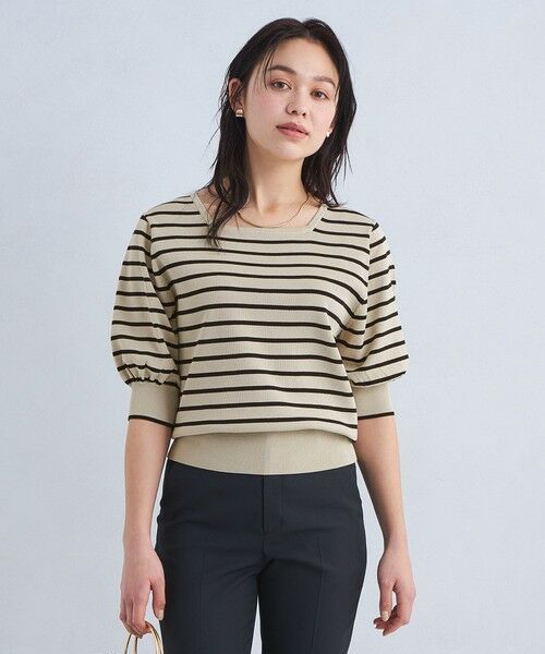 SUKALA オープンネックニットTee（L size） SUKALA スカーラ カップ付きオープンネックニットTee Lサイズ 一