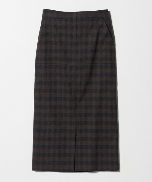 green label relaxing / グリーンレーベル リラクシング ロング・マキシ丈スカート | ［size SHORTあり］キチントボトムス Iライン スリム タイト スカート ギンガムチェック | 詳細26