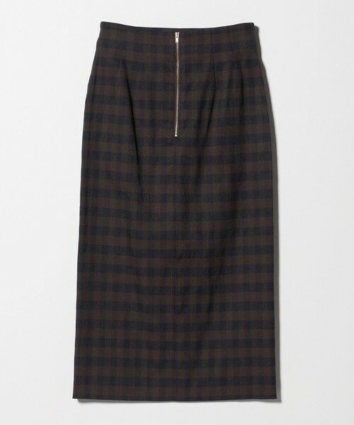 green label relaxing / グリーンレーベル リラクシング ロング・マキシ丈スカート | ［size SHORTあり］キチントボトムス Iライン スリム タイト スカート ギンガムチェック | 詳細27