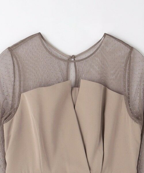 ドットチュールビスチェ　ワンピース　2 グリーンレーベルリラクシング ドットチュール ビスチェ ワンピース 2（ドレス）｜green label