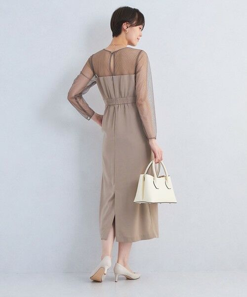 green label relaxing / グリーンレーベル リラクシング ロング・マキシ丈ワンピース | ドットチュール ビスチェ ワンピース 2 | 詳細9