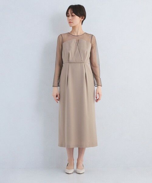 green label relaxing / グリーンレーベル リラクシング ロング・マキシ丈ワンピース | ドットチュール ビスチェ ワンピース 2 | 詳細10