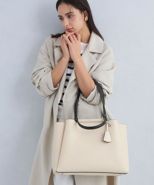 green label relaxing/グリーンレーベル リラクシング 【WEB限定】NEW ダブルハンドルトートバッグ / A4 / 通勤 / PCバッグ付き OFF WHITE FREE green label relaxing/グリーンレーベル リラクシング 【WEB限定】NEW ダブルハンドルトートバッグ / A4 / 通勤 / PCバッグ付き OFF WHITE FREE