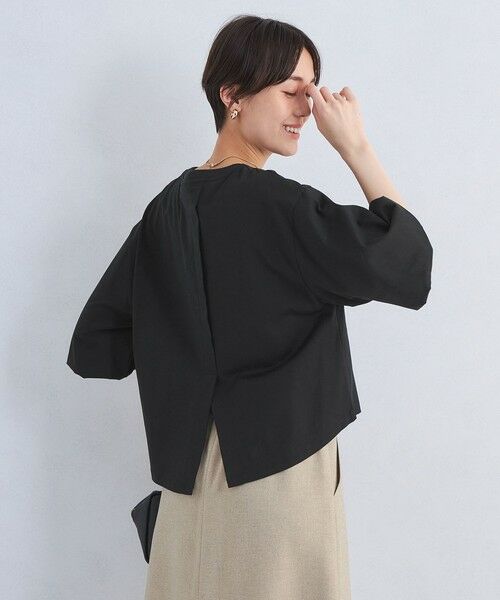 green label relaxing / グリーンレーベル リラクシング カットソー | パフギャザースリーブ プルオーバー カットソー | 詳細8