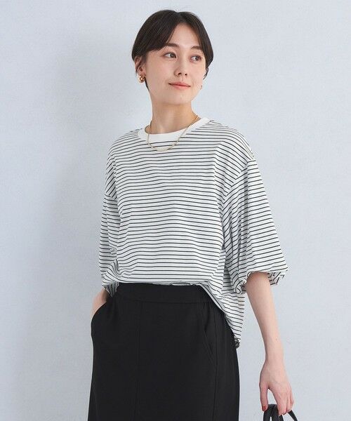 green label relaxing / グリーンレーベル リラクシング カットソー | パフギャザースリーブ プルオーバー カットソー | 詳細14