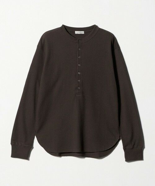 green label relaxing / グリーンレーベル リラクシング カットソー | ＜at ease＞ヘンリーネック ワッフル プルオーバー カットソー | 詳細27
