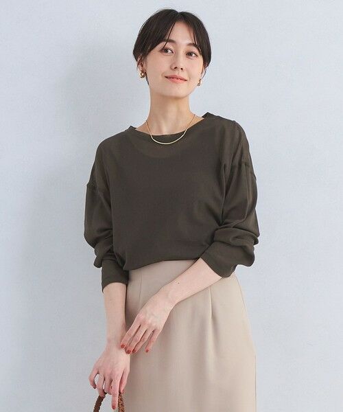 green label relaxing/グリーンレーベル リラクシング シアー オーバーサイズ ロングスリーブ Tシャツ MD. BROWN FREE green label relaxing/グリーンレーベル リラクシング シアー オーバーサイズ ロングスリーブ Tシャツ MD. BROWN FREE