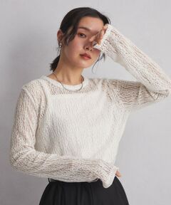 green label relaxing / グリーンレーベル リラクシング カットソー | 【WEB限定】＜at ease＞レース プルオーバー カットソー