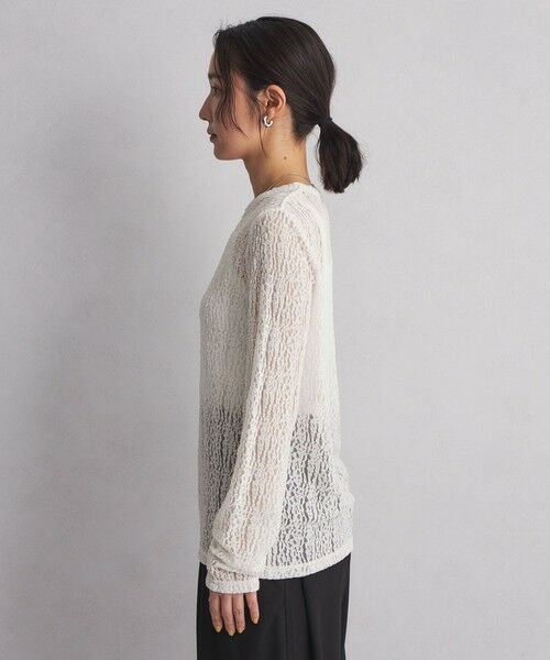green label relaxing / グリーンレーベル リラクシング カットソー | 【WEB限定】＜at ease＞レース プルオーバー カットソー | 詳細10