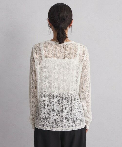 green label relaxing / グリーンレーベル リラクシング カットソー | 【WEB限定】＜at ease＞レース プルオーバー カットソー | 詳細11