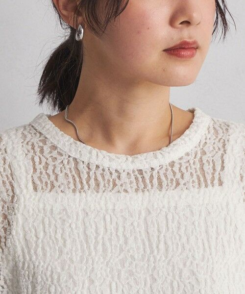 green label relaxing / グリーンレーベル リラクシング カットソー | 【WEB限定】＜at ease＞レース プルオーバー カットソー | 詳細12