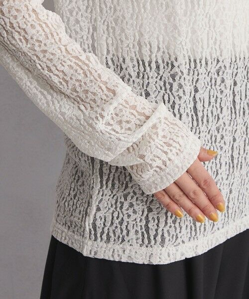 green label relaxing / グリーンレーベル リラクシング カットソー | 【WEB限定】＜at ease＞レース プルオーバー カットソー | 詳細13