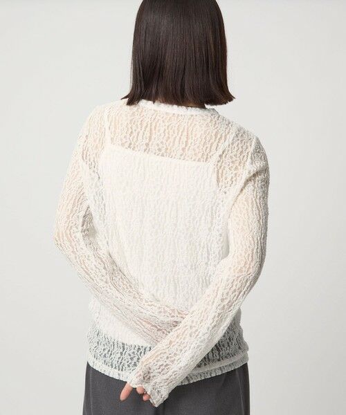 green label relaxing / グリーンレーベル リラクシング カットソー | 【WEB限定】＜at ease＞レース プルオーバー カットソー | 詳細3