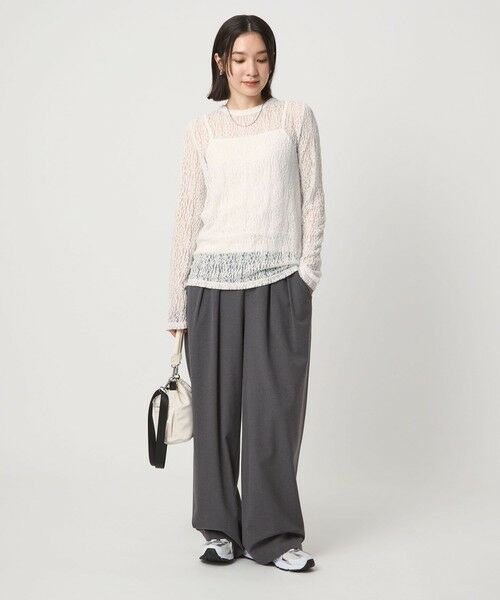 green label relaxing / グリーンレーベル リラクシング カットソー | 【WEB限定】＜at ease＞レース プルオーバー カットソー | 詳細4