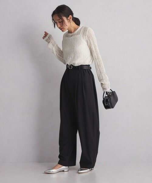 green label relaxing / グリーンレーベル リラクシング カットソー | 【WEB限定】＜at ease＞レース プルオーバー カットソー | 詳細7