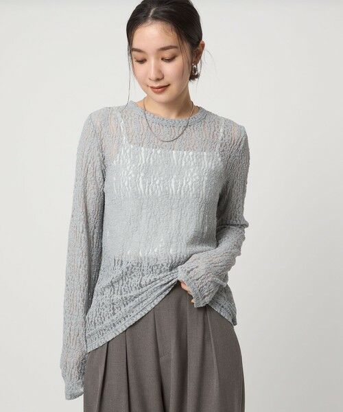 green label relaxing / グリーンレーベル リラクシング カットソー | 【WEB限定】＜at ease＞レース プルオーバー カットソー | 詳細17