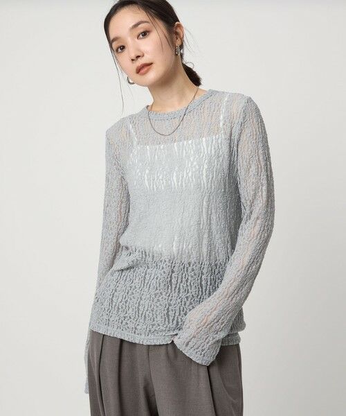 green label relaxing / グリーンレーベル リラクシング カットソー | 【WEB限定】＜at ease＞レース プルオーバー カットソー | 詳細16